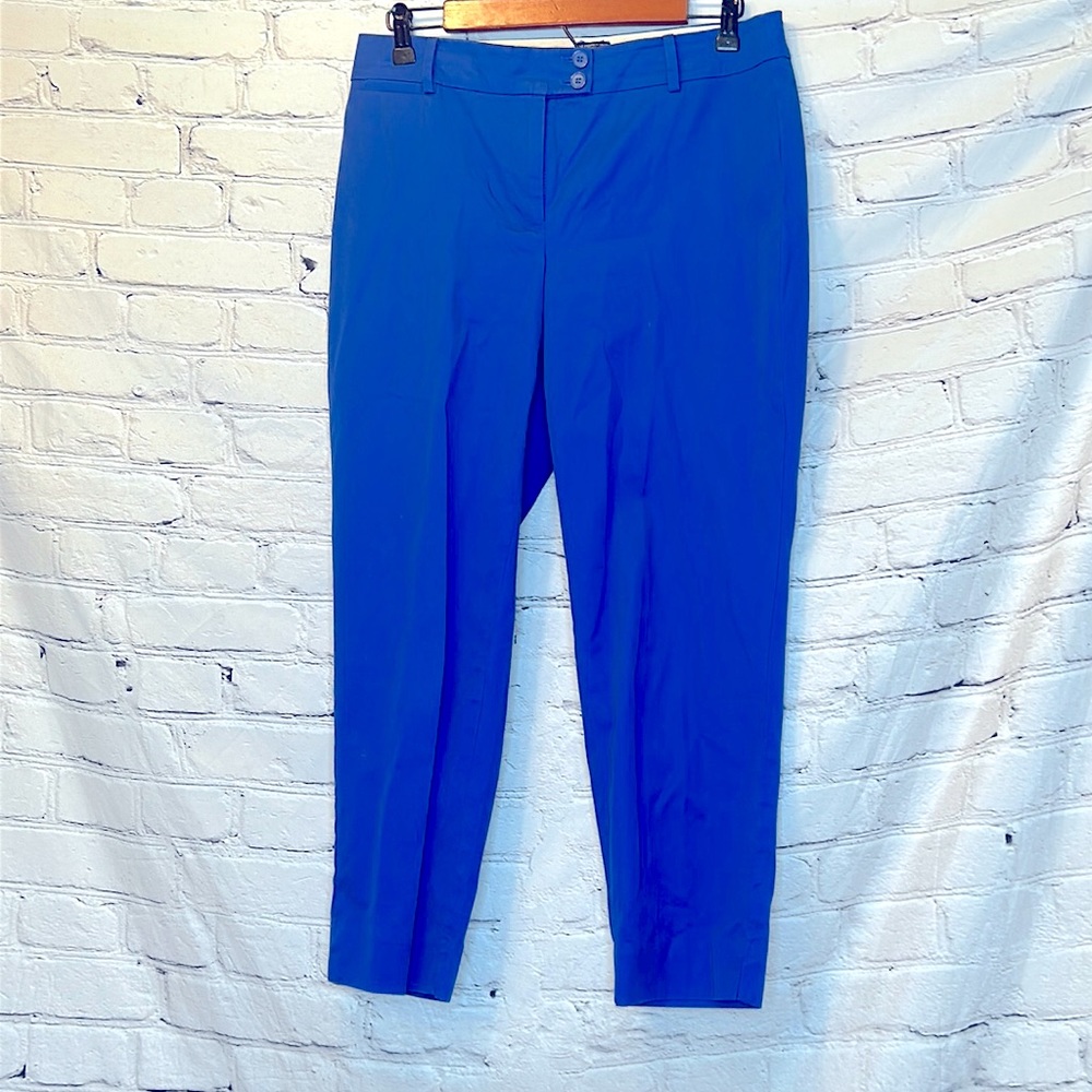 Talbots Royal Blue The Perfect Crop Pants Size 6 Excellent Condition
